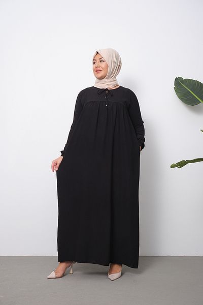 OKTAYUSTA COLLECTİON Φόρεμα Hijab Mevlana με γιακά με τσέπες
