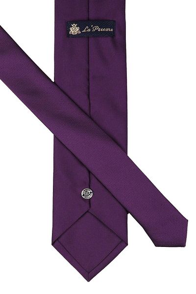 Kravatkolik Classic Tie with Purple Dot Pattern Handkerchief Kk9209