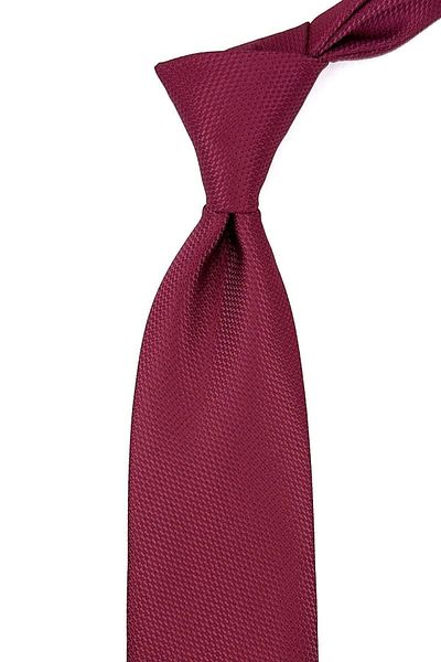 Kravatkolik Claret Red Dot Pattern Classic Tie with Handkerchief Kk11210