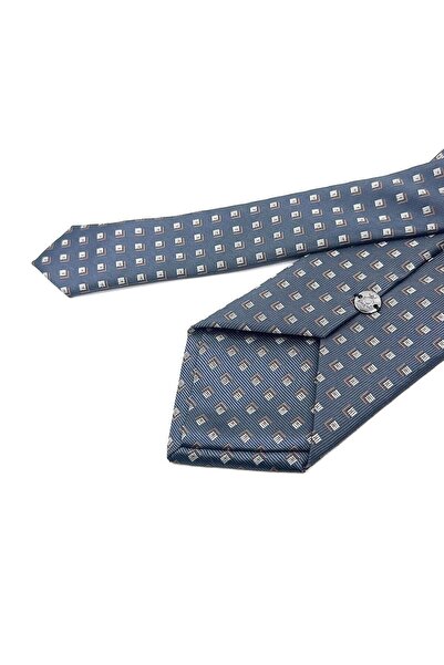 La Pescara Smoked Small Pattern Classic Necktie with Handkerchief KK11848