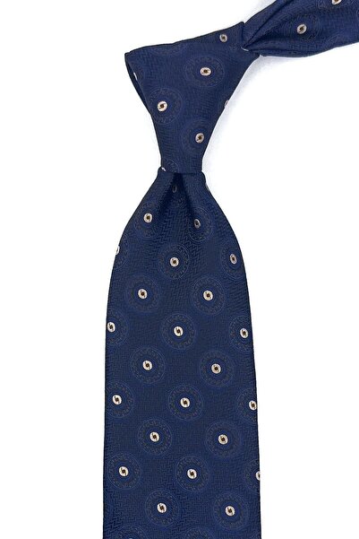 La Pescara Синій краватка з класичним візерунком KK11808