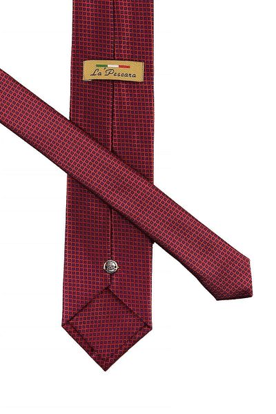 Kravatkolik Classic Tie with Copper Dot Pattern Handkerchief Kk10798