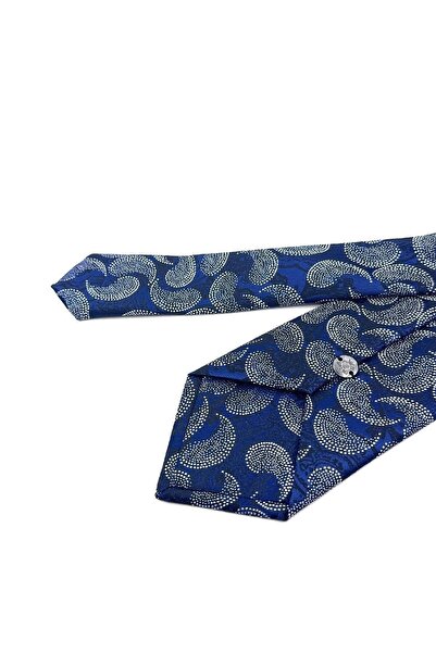 La Pescara Синій шарф з візерунком Класичний краватка KK11854