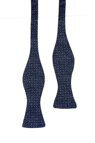 Kravatkolik Navy Blue Sand Pattern Light Bow Tie AP165