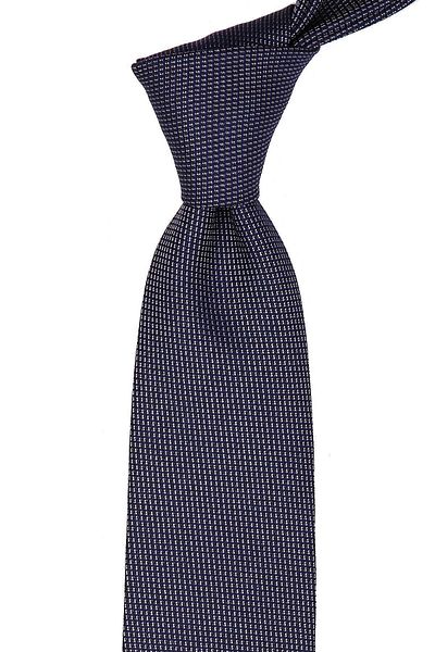 Kravatkolik Navy Blue Wool Classic Necktie with Handkerchief KK5068