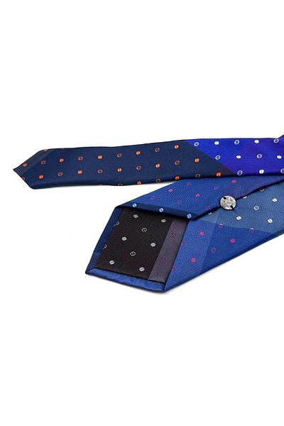 Kravatkolik Polka Dot Pattern Multicolor Patchwork Classic Tie KK12219