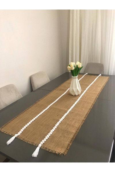 Parla Life Плетена пътека с шарки от юта 40x140 см