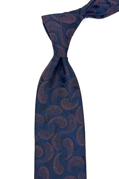 La Pescara Синій шарф з візерунком Класичний краватка KK11855