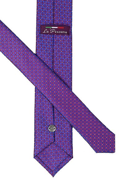 Kravatkolik Navy Blue Small Pattern Slim Tie Sk7327