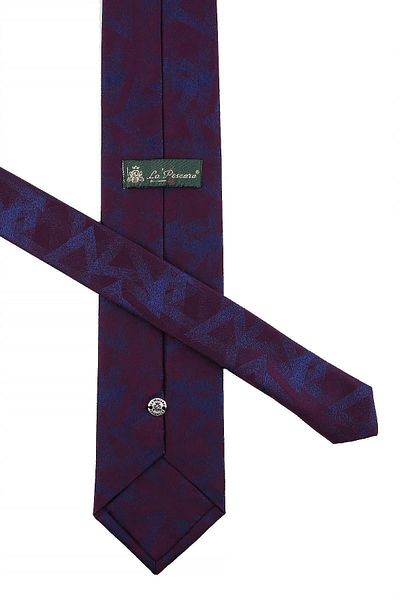 Kravatkolik Classic Necktie with Plum Motif Pattern Handkerchief Kk10837