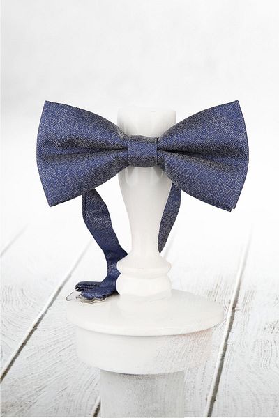 Kravatkolik Gray Motif Pattern Bow Tie P840