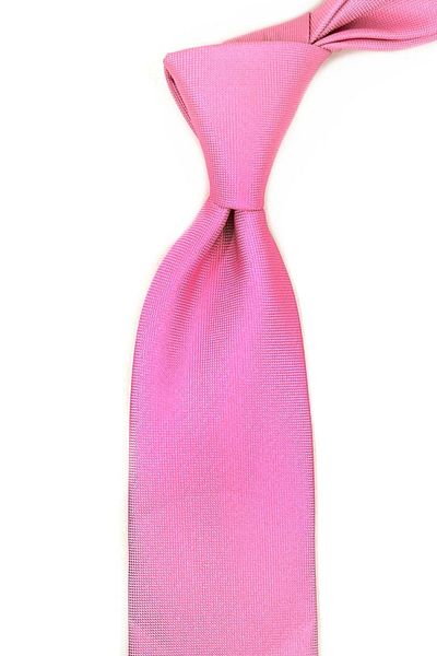 Kravatkolik Classic Tie with Pink Dot Pattern Handkerchief KK12066