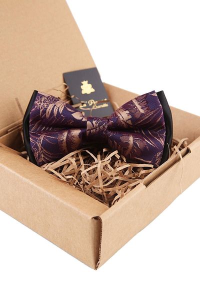 Kravatkolik Flower Pattern Bow Tie P1472