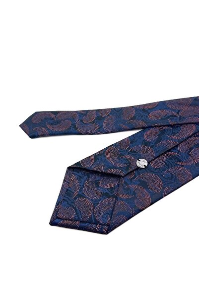 La Pescara Синій шарф з візерунком Класичний краватка KK11855