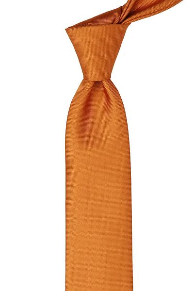 Kravatkolik Dark Yellow Dot Pattern Slim Tie Sk7595