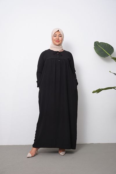 OKTAYUSTA COLLECTİON Φόρεμα Hijab Mevlana με γιακά με τσέπες