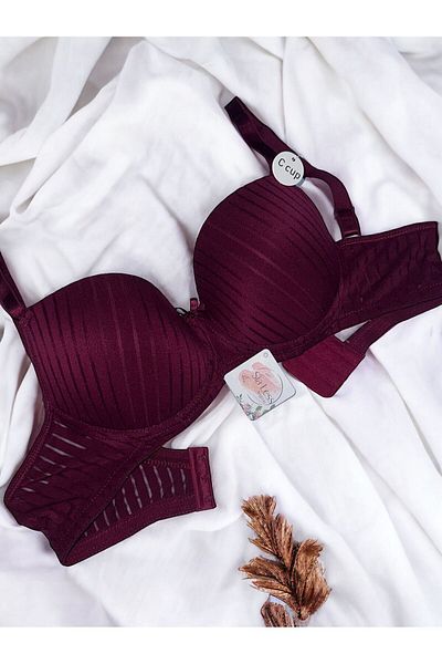 SiaLess Lingerie Дамски гъбен сутиен с банели C Cup