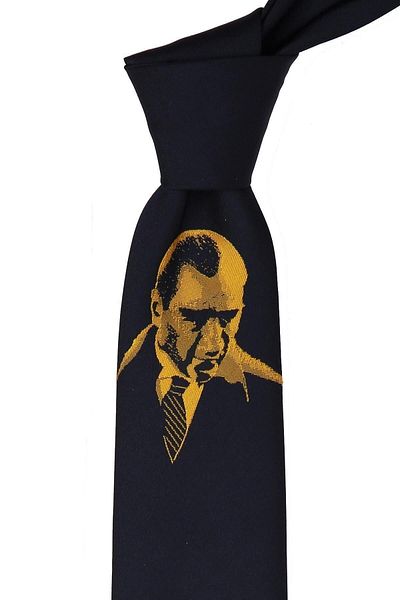 Kravatkolik Navy Blue Ataturk Necktie Tr68