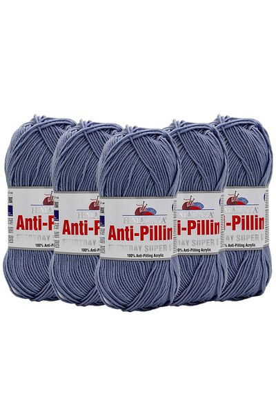 Himalaya 5 Pieces Everyday Super Lux Anti Pilling Hand Knitting Yarn - 73447 Blue
