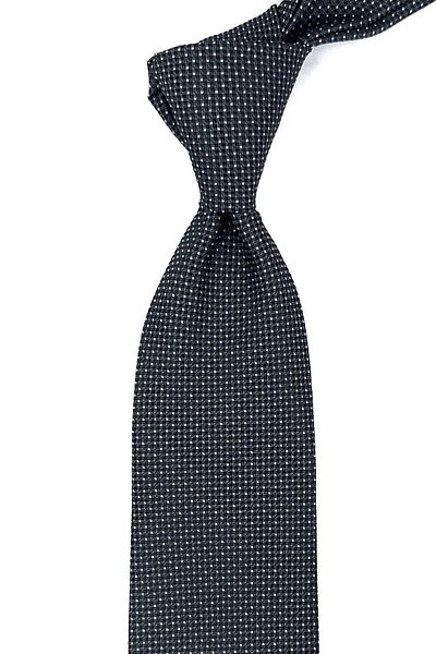 Kravatkolik Classic Necktie with Smoked Dot Pattern Handkerchief KK12337
