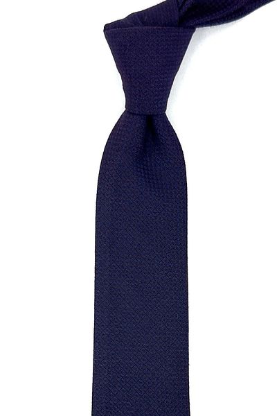 Kravatkolik Navy Blue Wool Slim Tie SK7798