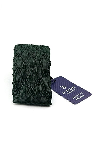 La Pescara Green Self Pattern Knitted Tie Knitted 8346