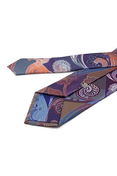 Kravatkolik Shawl Pattern Multicolor Patchwork Classic Tie KK12184