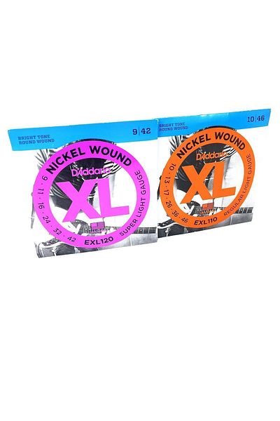 Daddario Electric Guitar String 9-42 And 10-46 Numbers Guitar Strings 100% Quality And 5 Pieces Clip Gift