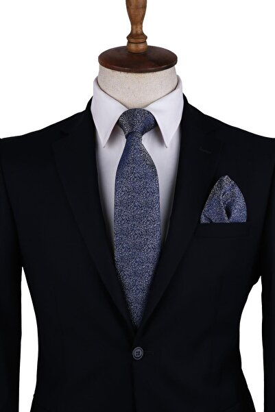 Kravatkolik Синя краватка з візерунком піску Kk10333