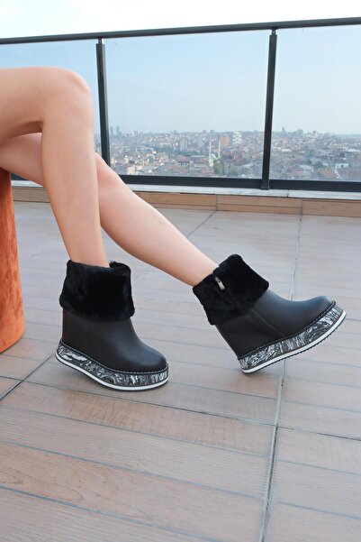 FOLLİNİ Cizme negre de damă cu toc pană