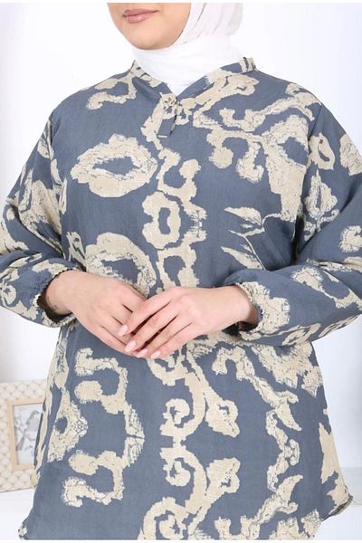 volkitolki Relaxed Cut Woven Tunic - Βαμβακερό ύφασμα βισκόζης