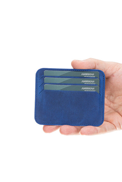 PIELRO حافظة بطاقات جلدية نحيفة من بيدرو G21 ساكس باللون الأزرق