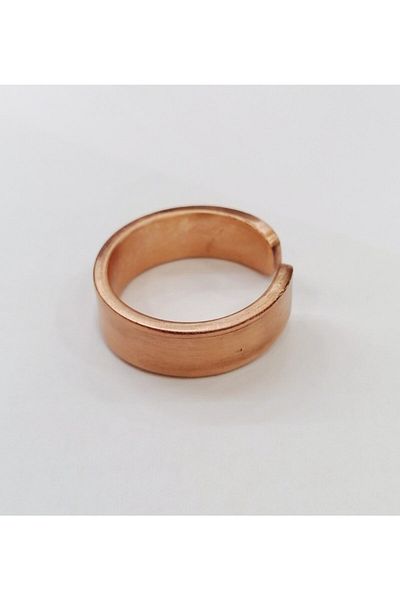 ABARGB Handmade Plain Model Copper Ring