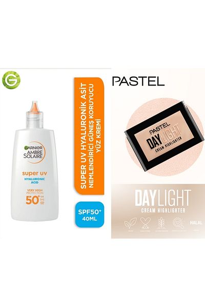 Pastel Daylight Cream Highlighter - Illuminating Cream 11 + Sunscreen Face Cream Spf50 40ml