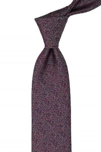 Kravatkolik Navy Blue Sand Pattern Classic Tie with Handkerchief Kk10428