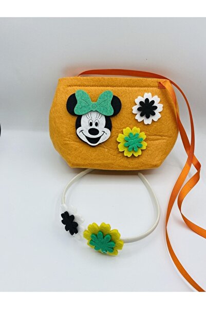 MUSCO Kız çocuk taçlı mickey mouse model çanta