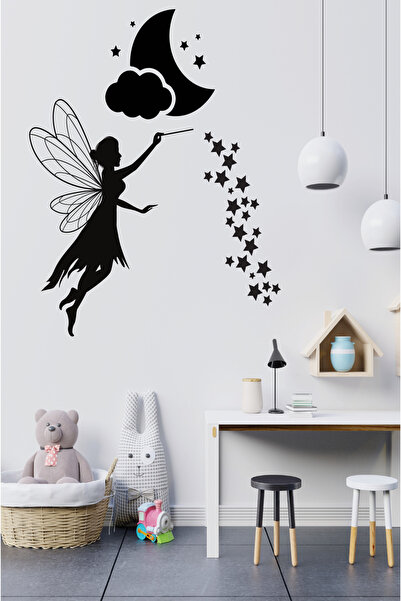 Ayza Tasarım Autocolant de perete pentru dormitor pentru copii cu tematică Fa...