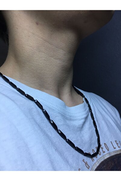 staınless steel Steel Necklace Cube Triangle Model Chain 55cm