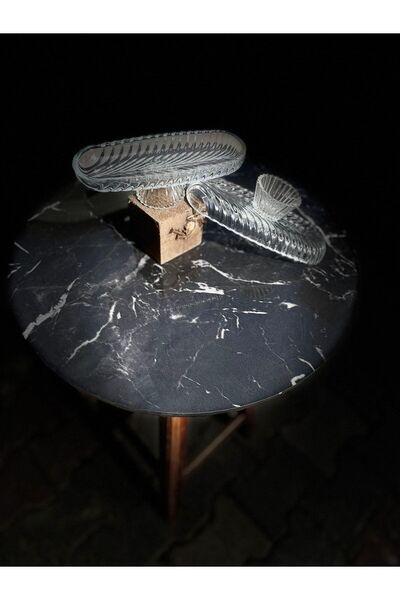 züccaciyem Ayaklı Santa Sunum Tabağı 20 Cm - Ayaklı Oval Sunum Tabağı 20 Cm