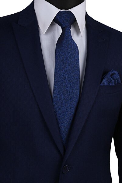 Kravatkolik Синя краватка з візерунком піску Kk9548