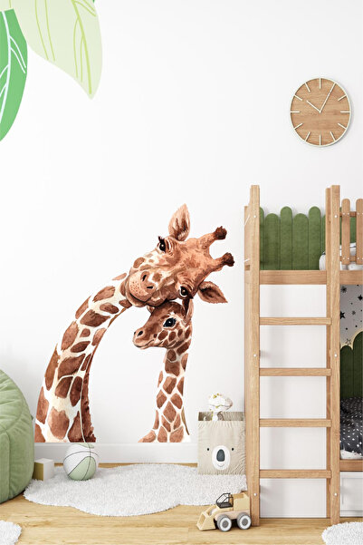 Ayza Tasarım Set de autocolante de perete pentru camera copiilor cu model gir...