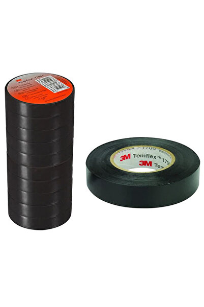 Genel Markalar Izolebant Temflex Siyah Pvc Bant 19mm X 9m X 0,1m İzolabant Ge...