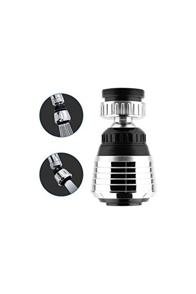 Berev Tasarruflu 2 Fonksiyonlu Musluk Başlığı Yağmurlama Perlatörlü Dönebilir Oynar Mutfak Lavabo Musluğu