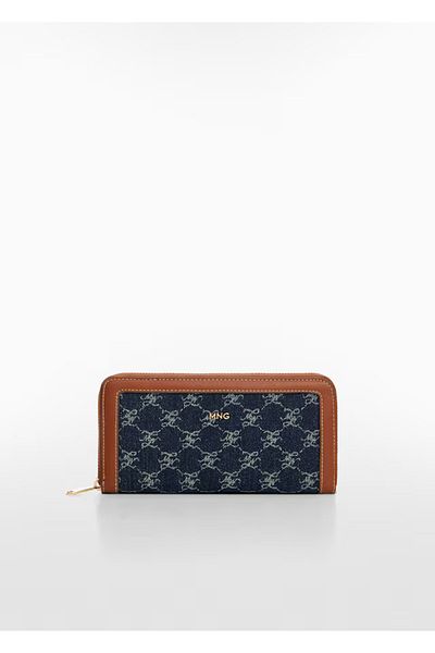 MANGO Portofel de damă Dark Denim -67074055