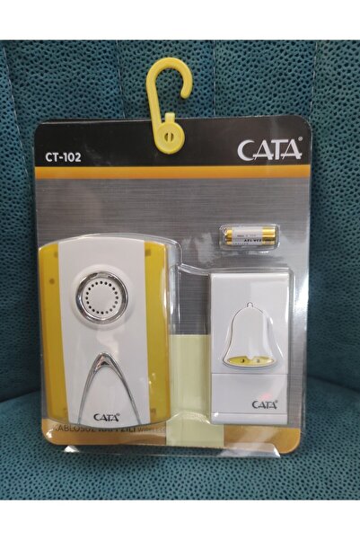 Cata Ct-102 Kablosuz Kapı Zili Uzaktan Kumandalı Sarı