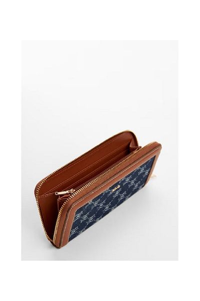 MANGO Portofel de damă Dark Denim -67074055
