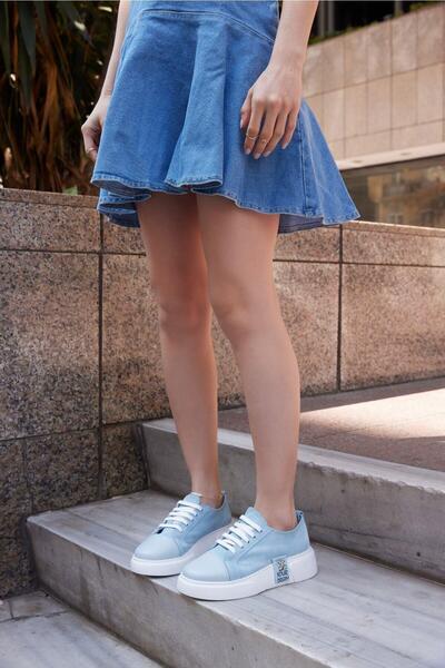 FOLLİNİ Kadın Deri Sneaker Gri