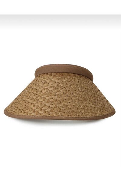 Hat Factory Women's Original Straw Visor Hat