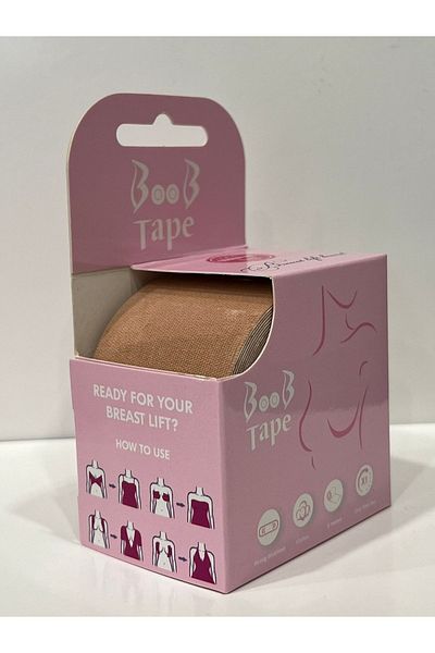 BOOB TAPE Skin Colour Lifter and Styling Tape - 4 Pieces (5 Cm x 5 M)