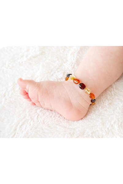 Arden Global Kehribar Bebek Çocuk Olive Bileklik, Bebeklere Hediyelik Bileklik